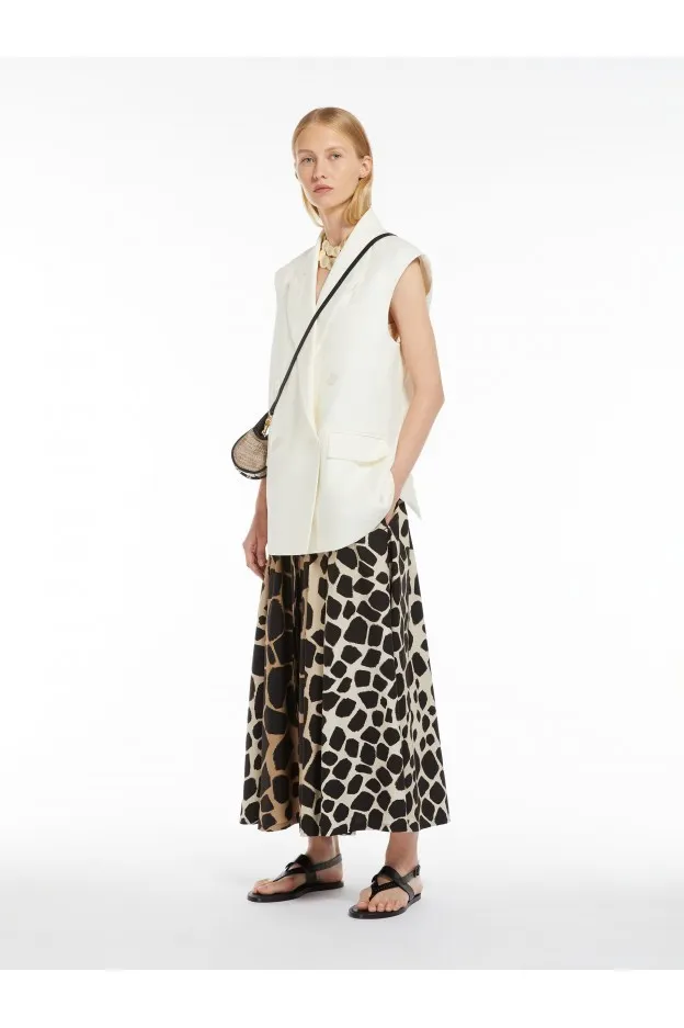 Max Mara Eliche Gilet doppiopetto in lino