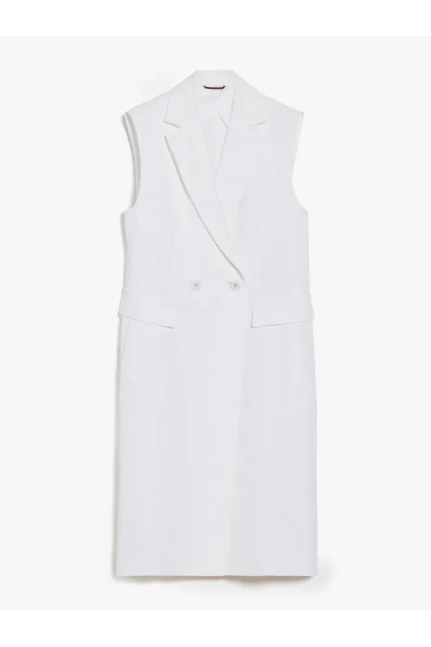 Max Mara Rosanna Gilet lungo in viscosa e lino