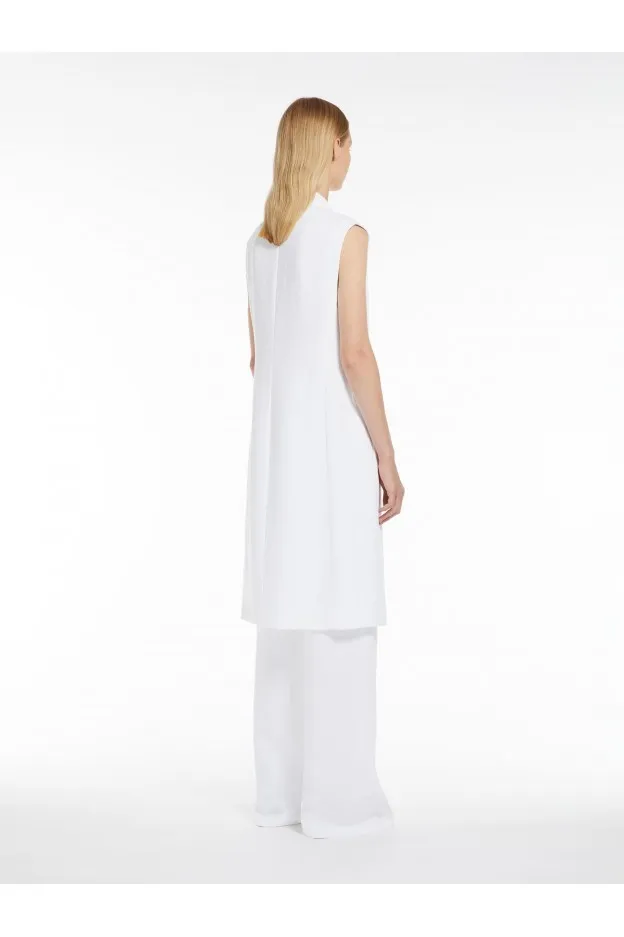 Max Mara Rosanna Gilet lungo in viscosa e lino
