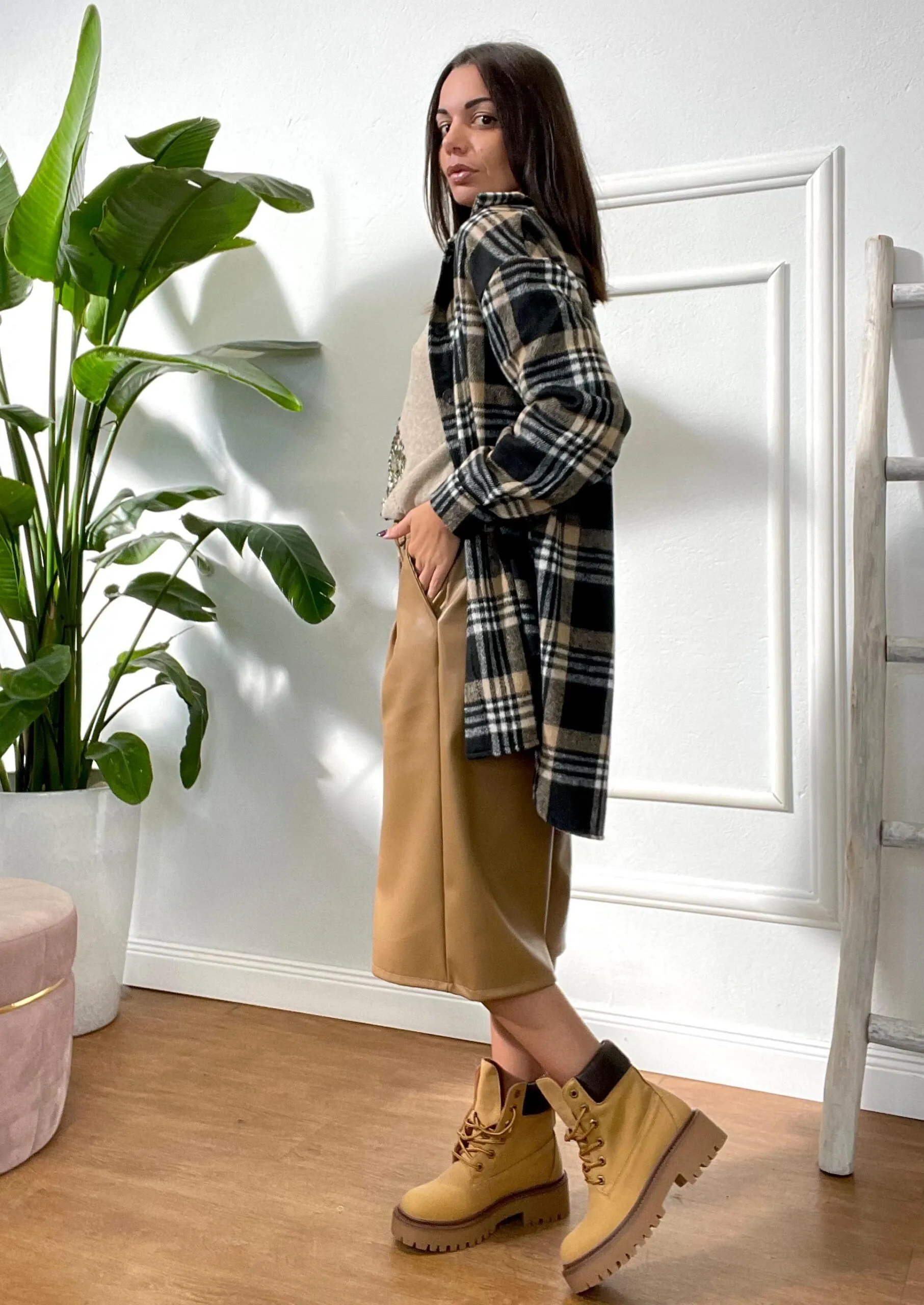 MAXI CAMICIA CHECK 369