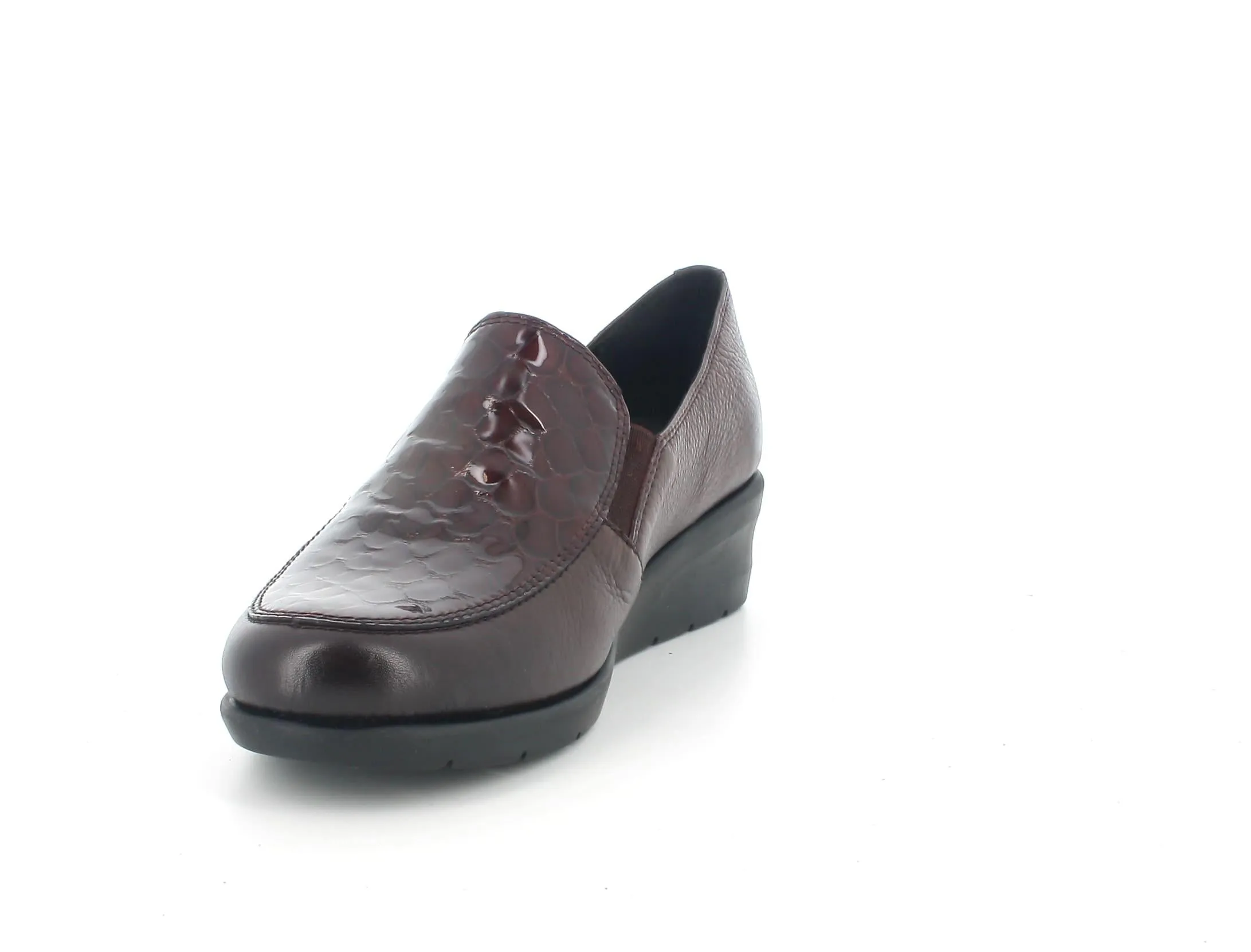 Melluso donna mocassini in pelle bordeaux