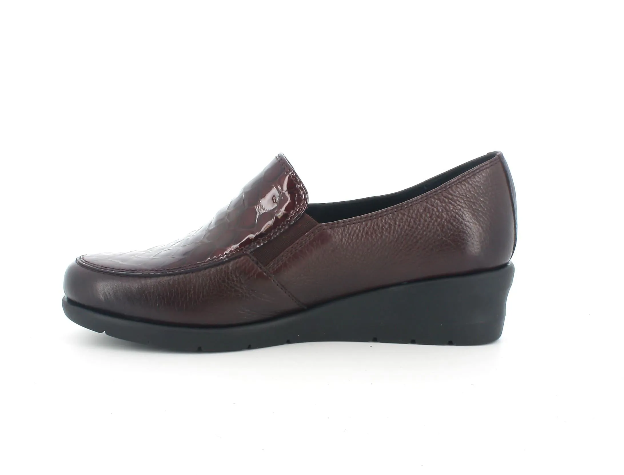 Melluso donna mocassini in pelle bordeaux