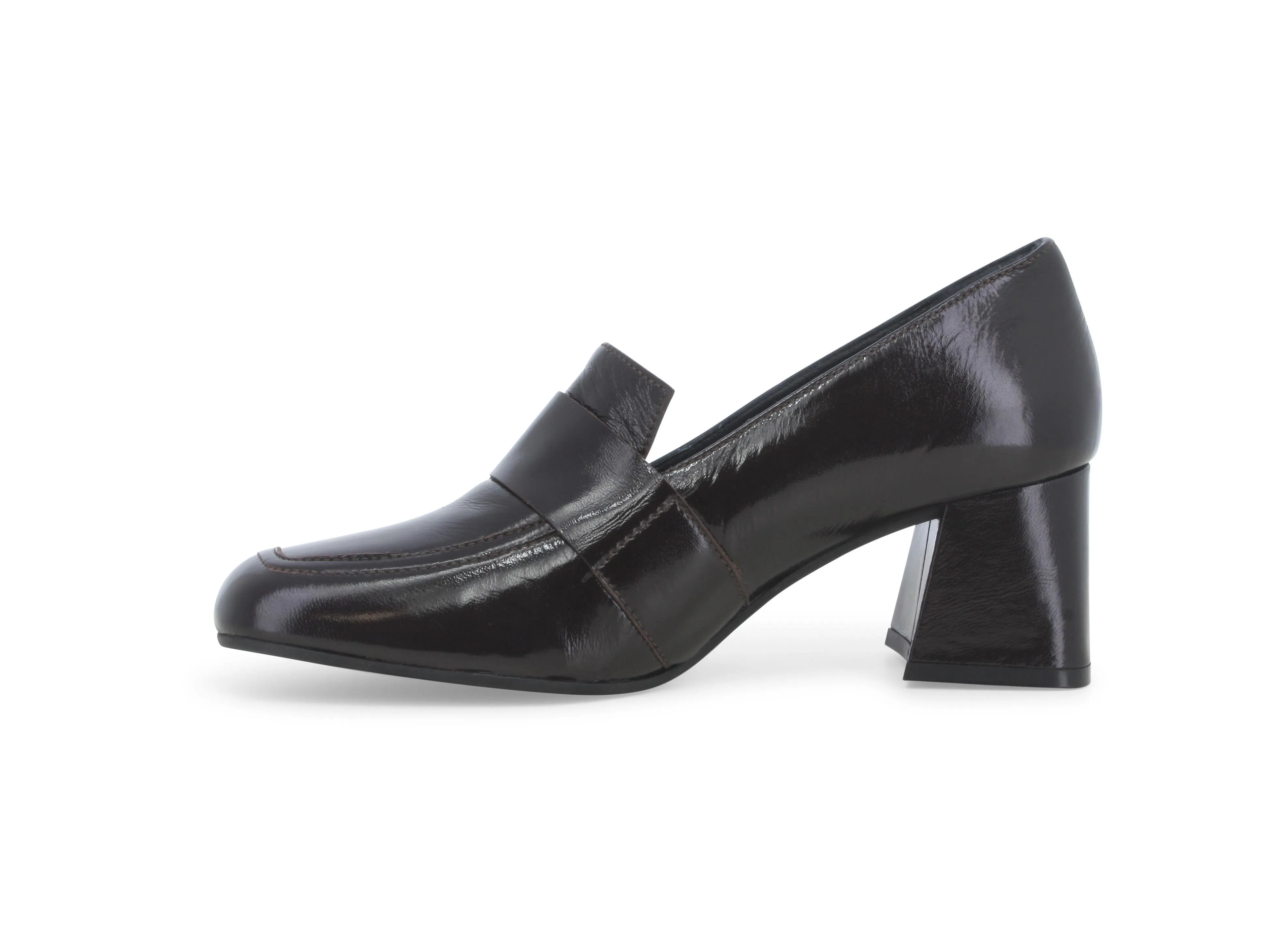 Melluso Mocassino donna in vernice harrods moro v5722w