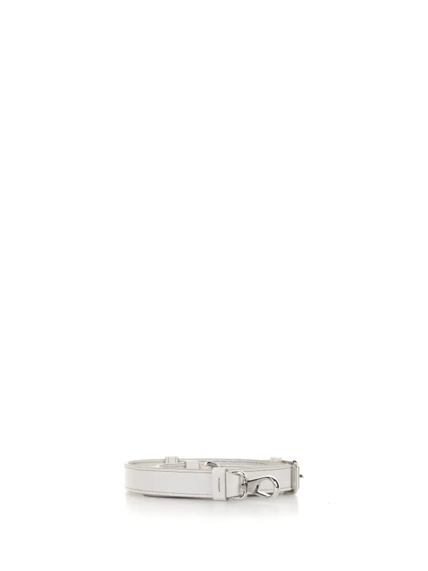 Mini leather bag with shoulder strap