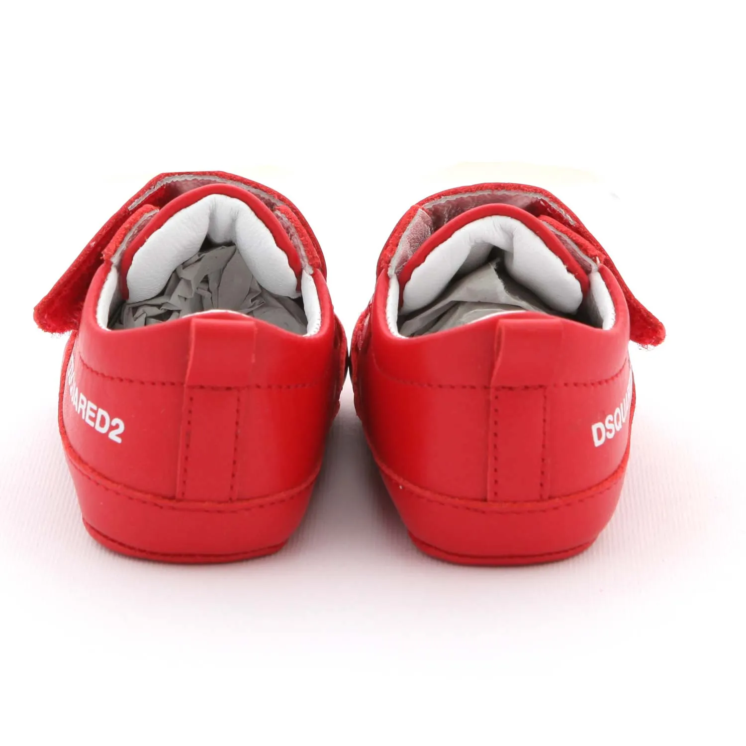 Mini Sneaker In Pelle Rossa Bebè Unisex