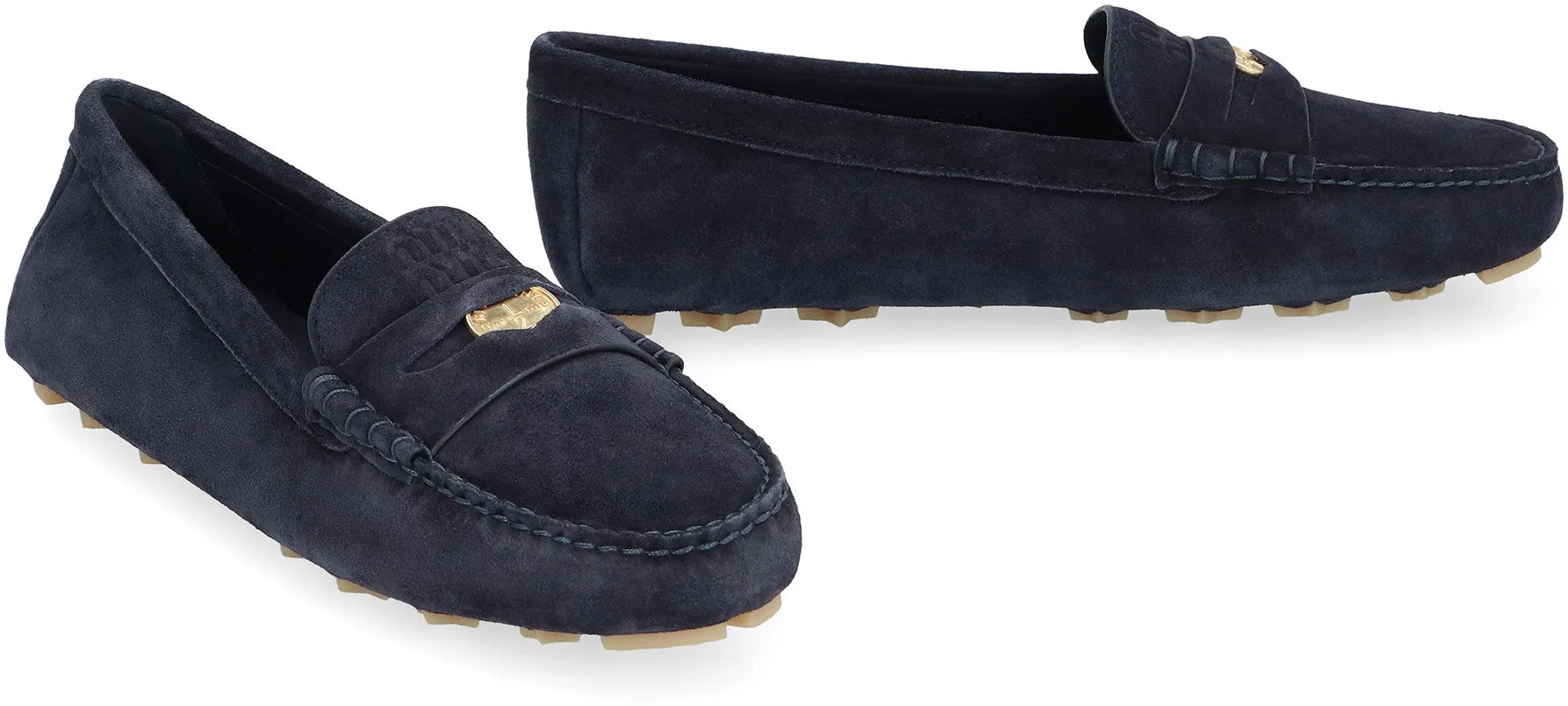 Miu Miu Mocassini in pelle scamosciata