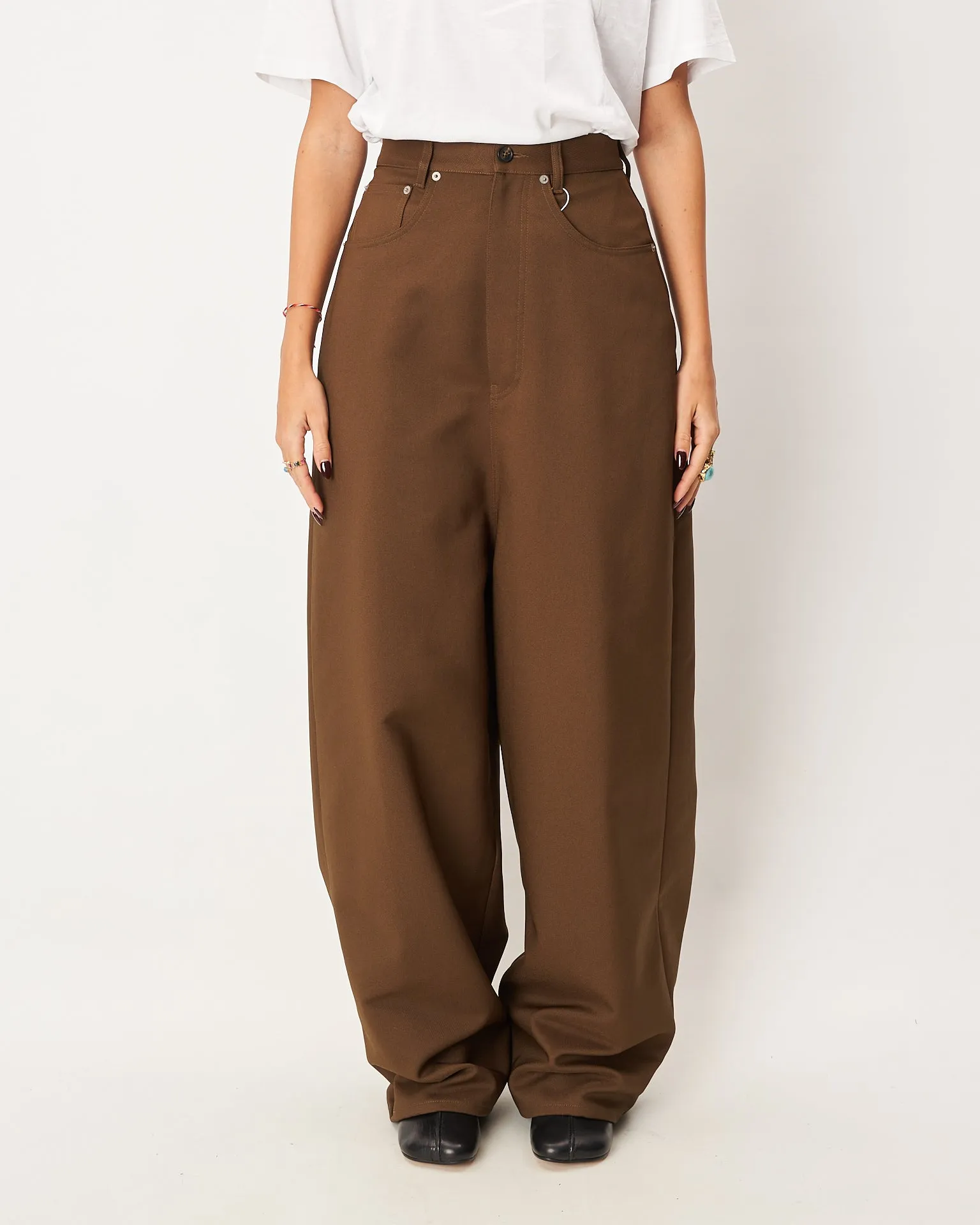 MM6 Margiela pantalone baggy verdone