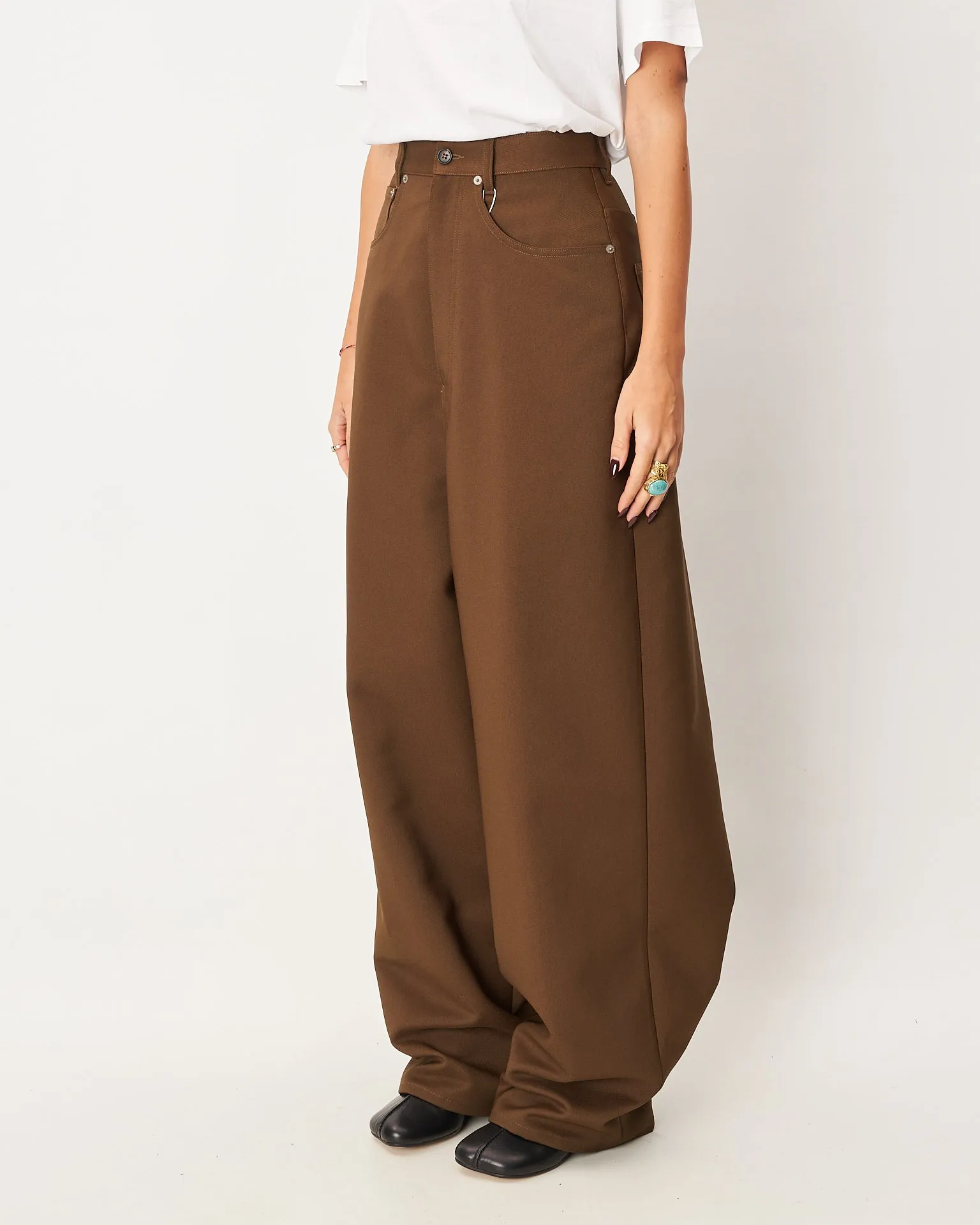 MM6 Margiela pantalone baggy verdone