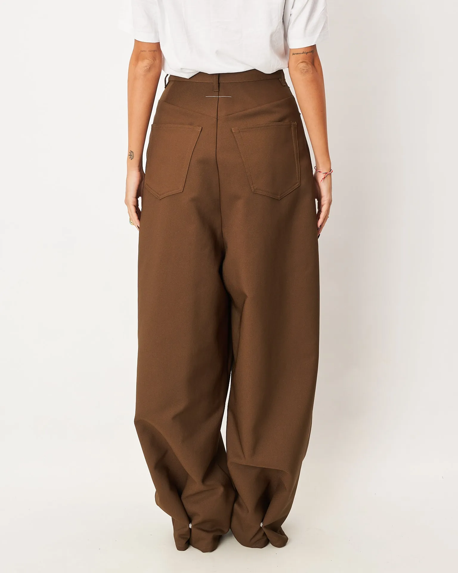 MM6 Margiela pantalone baggy verdone