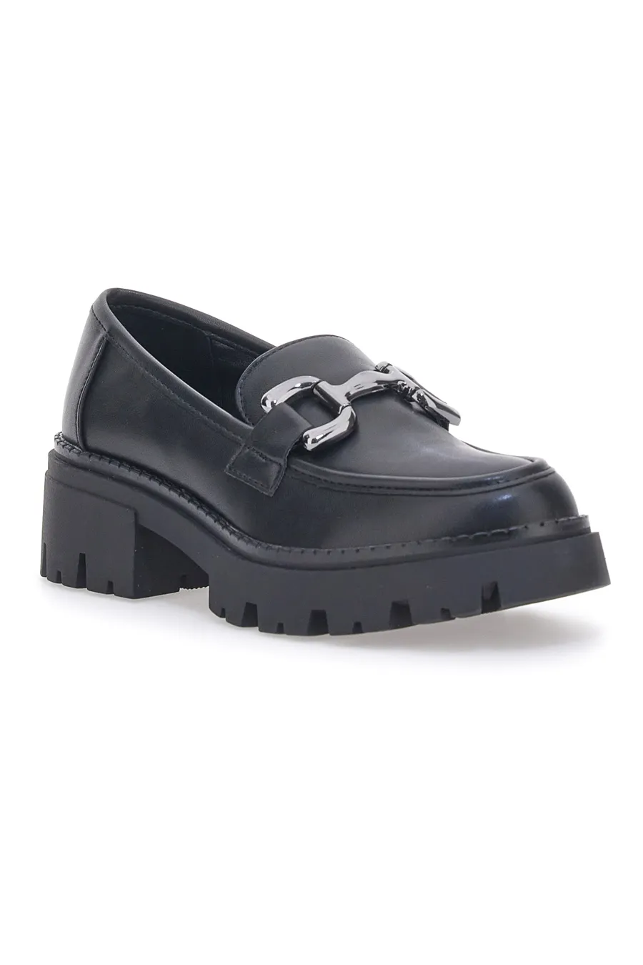 Mocassini Neri Con Platform Energy 208