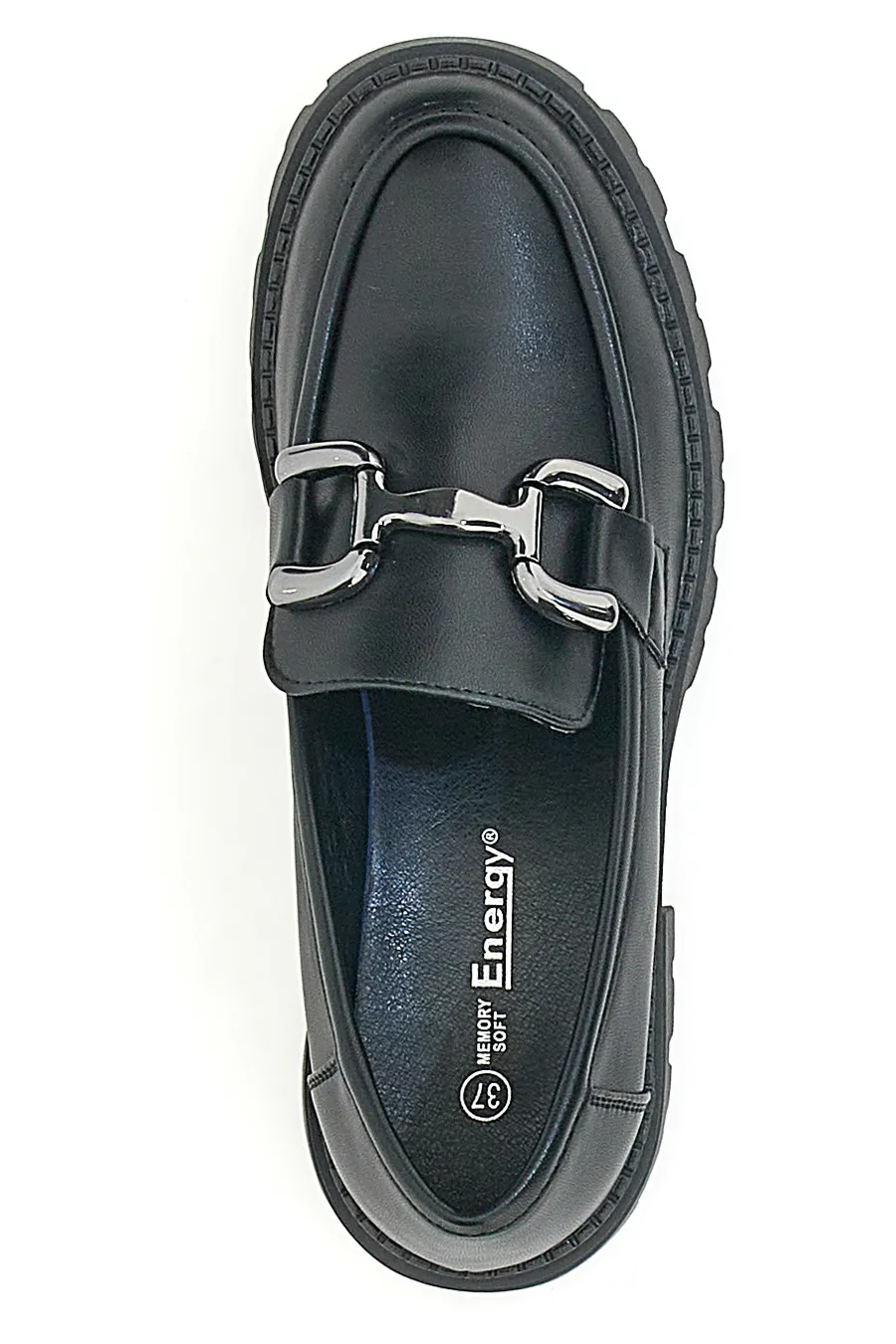 Mocassini Neri Con Platform Energy 208