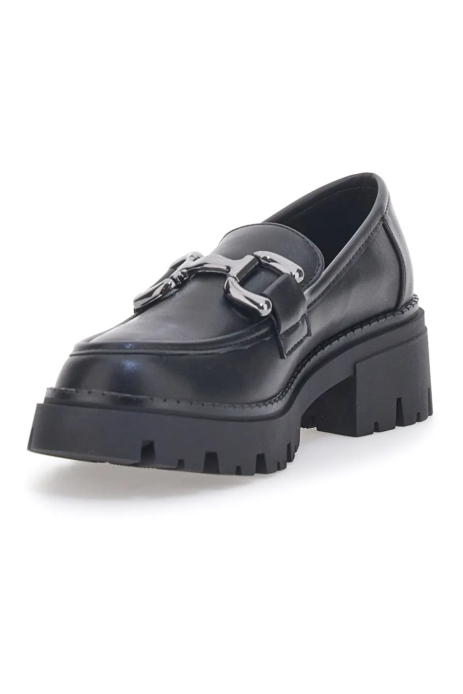 Mocassini Neri Con Platform Energy 208