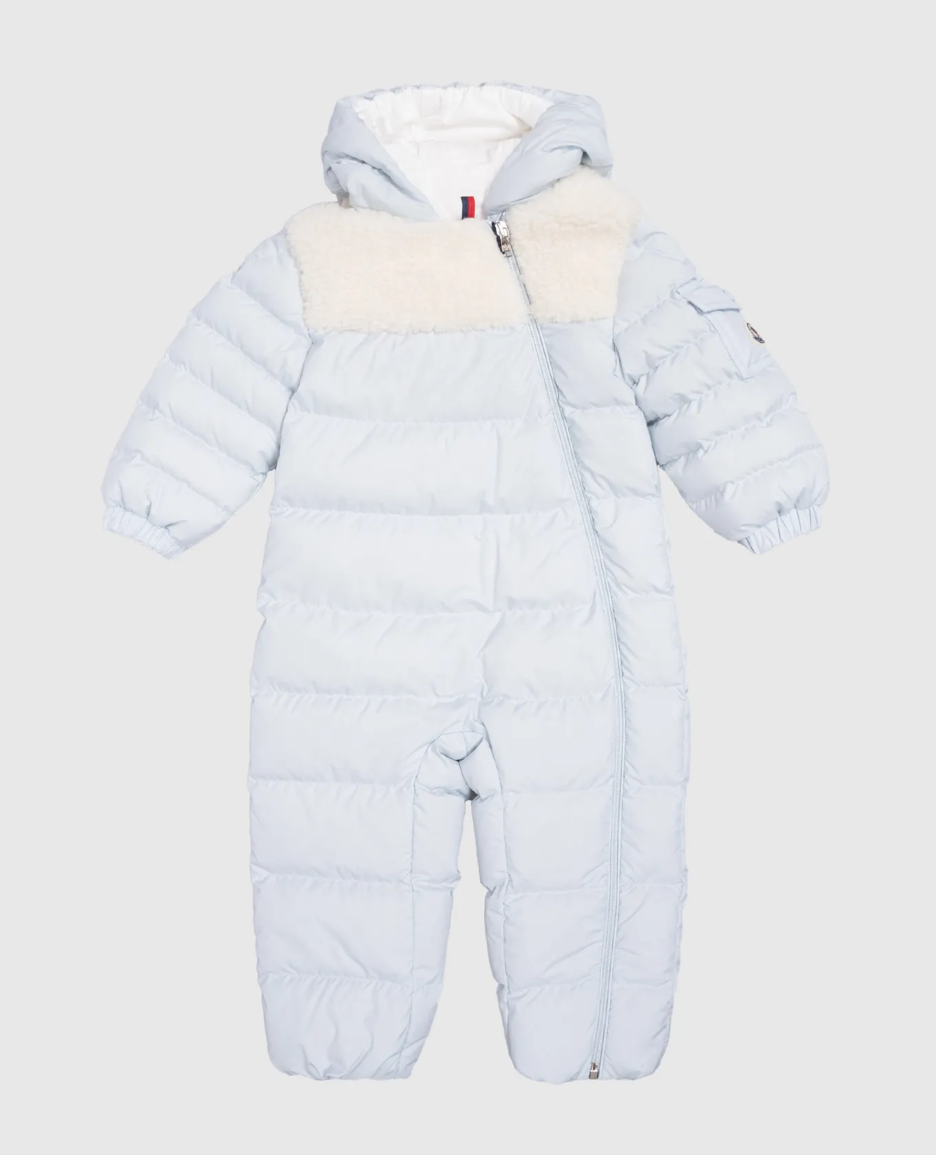 Moncler ENFANT Piumino blu da bambino Indro con logo J29511G0000154A811824