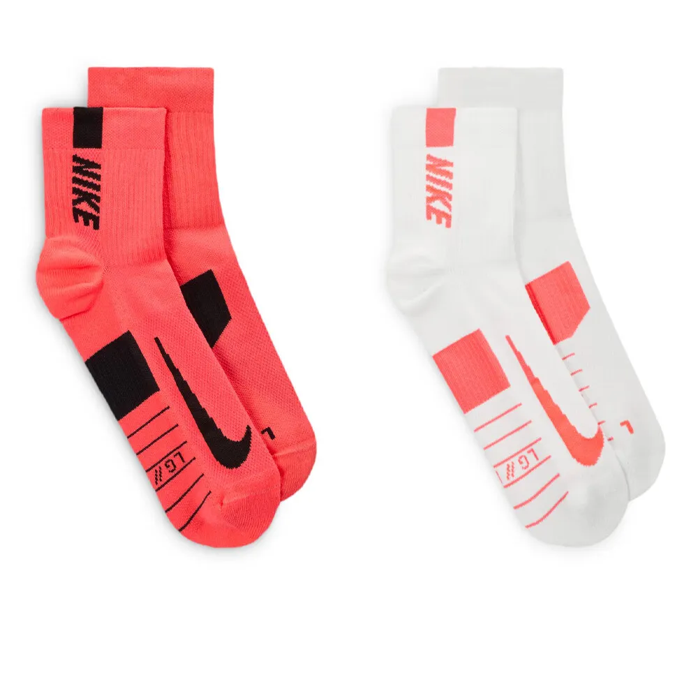 Nike Multiplier Running Ankle Calze (2 Pack) - FA24