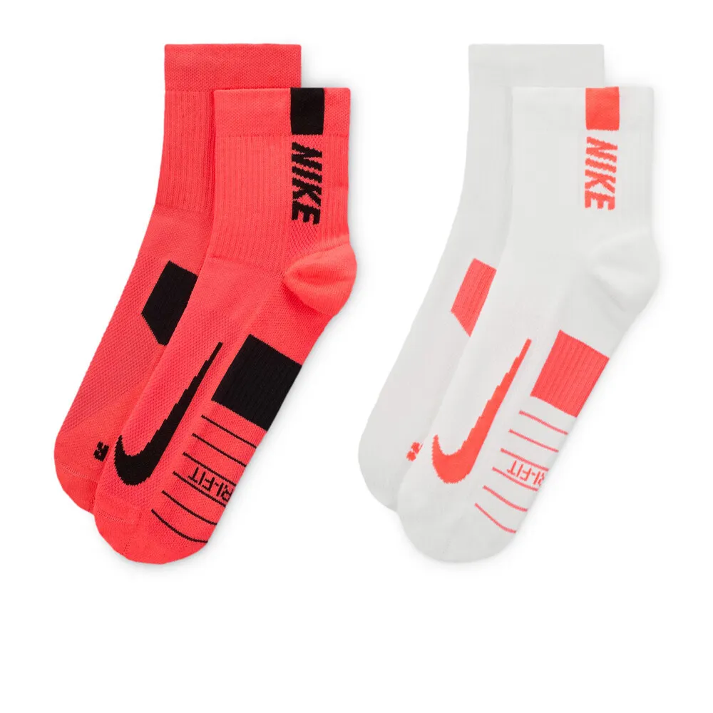 Nike Multiplier Running Ankle Calze (2 Pack) - FA24