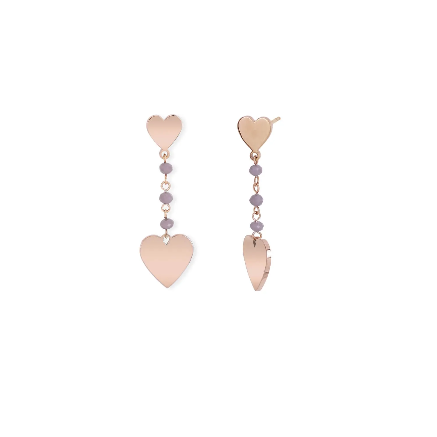 Orecchini 2Jewels Desirée in Acciaio con Cuore 261254