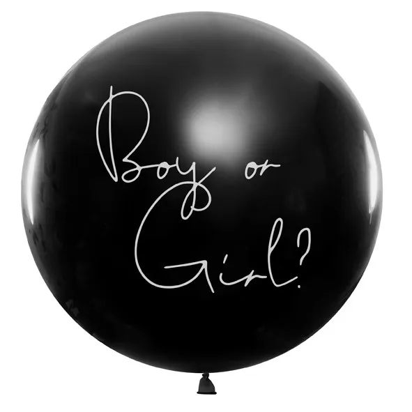 Palloncino Boy und Girl con coriandoli rosa 1m