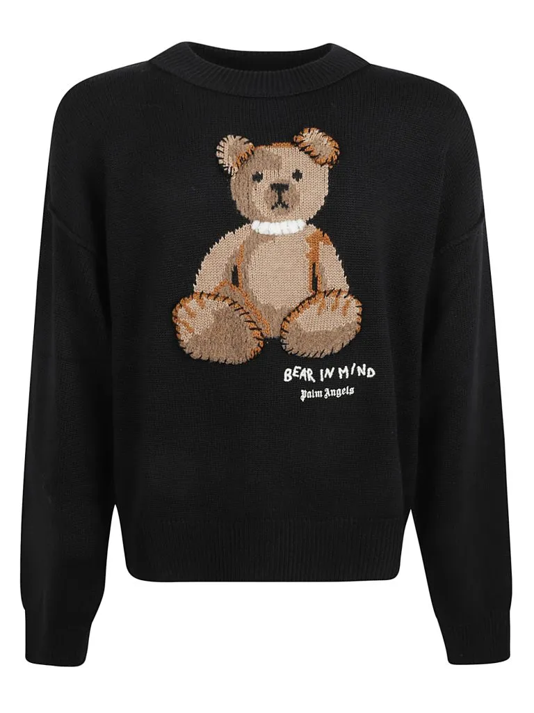 PALM ANGELSBEAR IN MIND SWEATER BLACK BROW