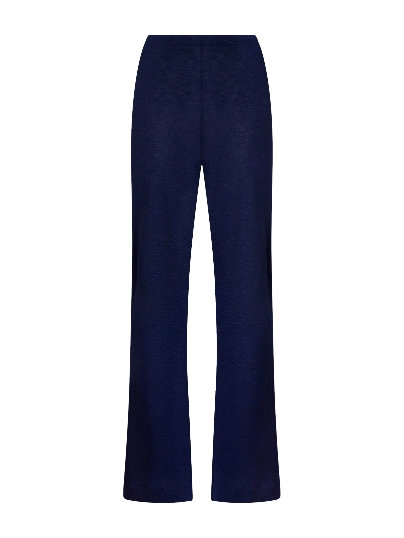 Pantalone a palazzo in slub Jersey di viscosa - Copiativo