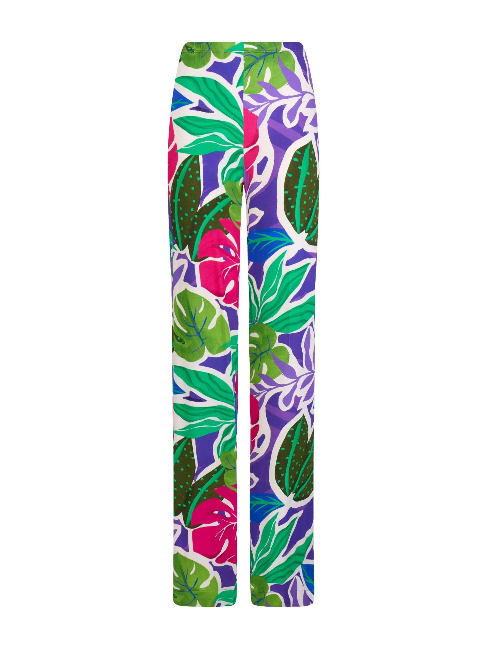 Pantalone a palazzo in Viscosa Summer - Fant. Prism Violet