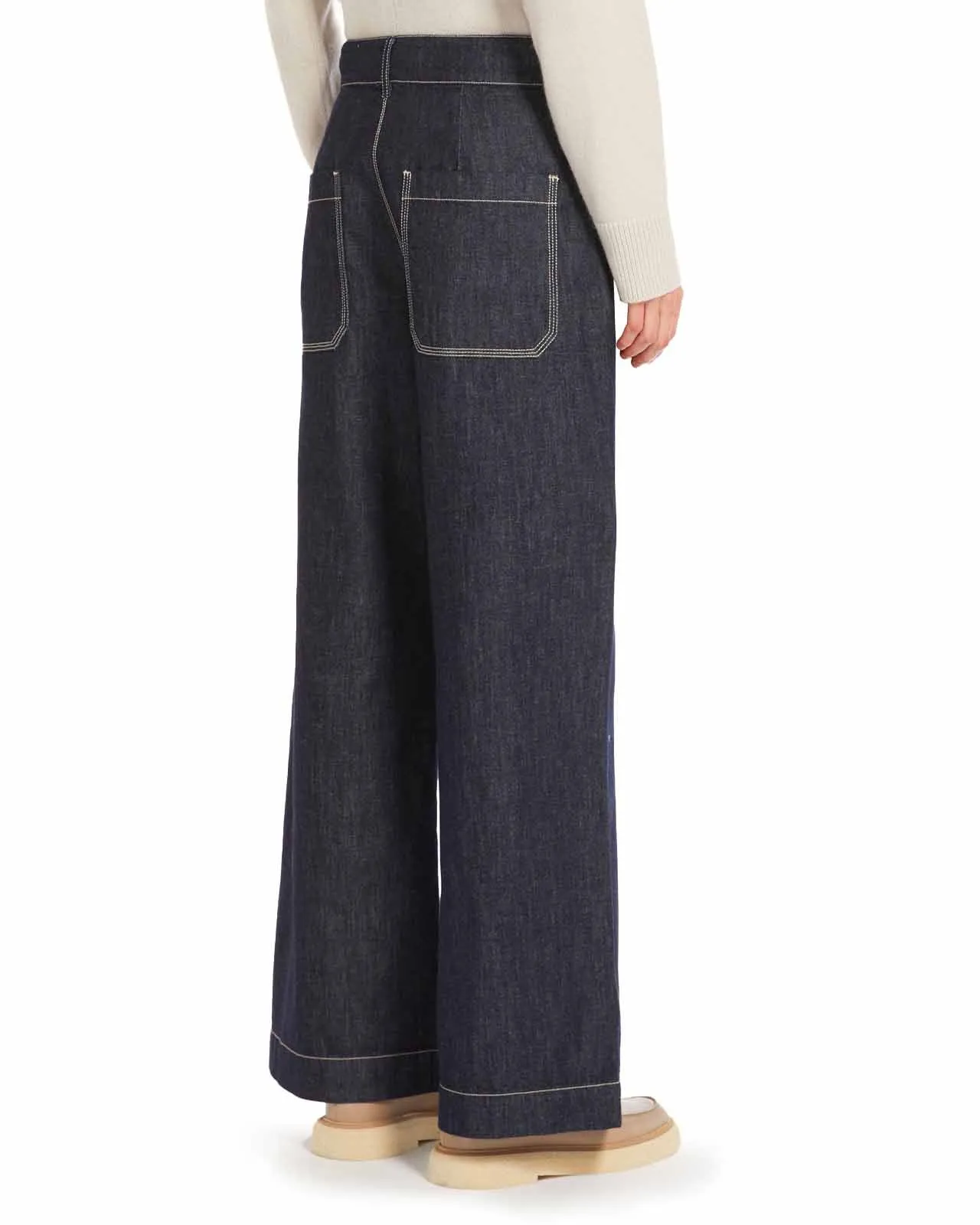 Pantalone Amerigo denim lino