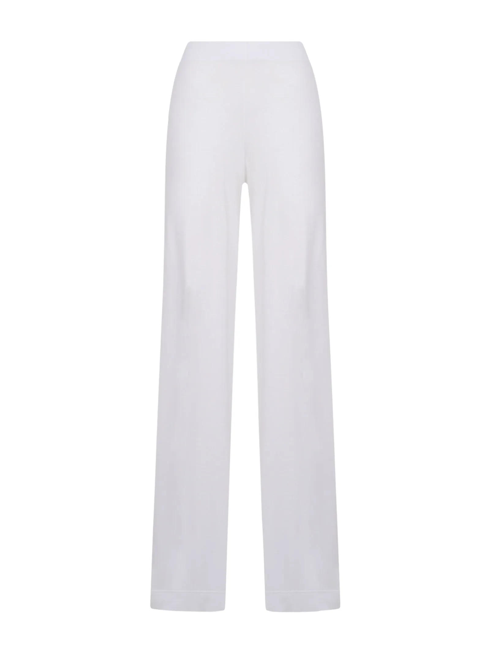 Pantalone in jersey di viscosa crêpe - Bianco