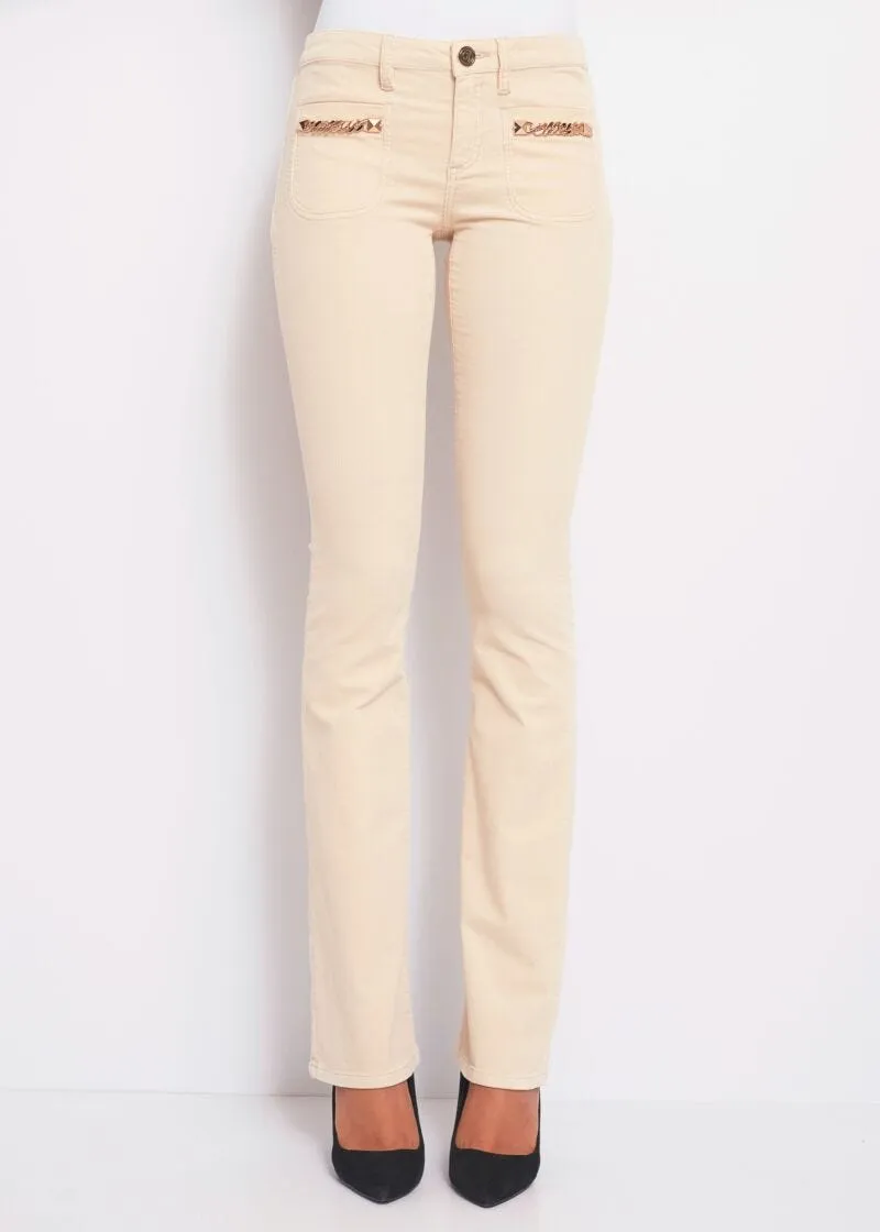 Pantaloni bootcut in velluto