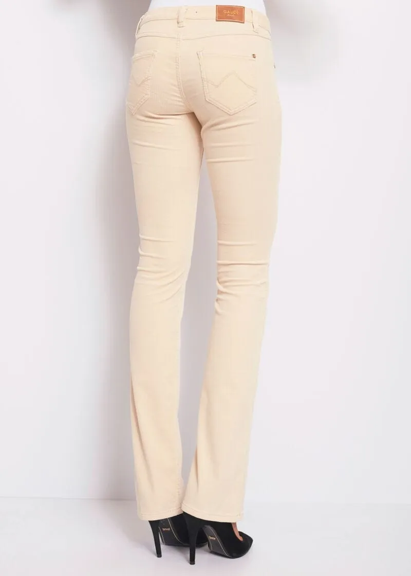 Pantaloni bootcut in velluto