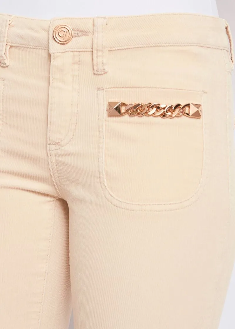 Pantaloni bootcut in velluto