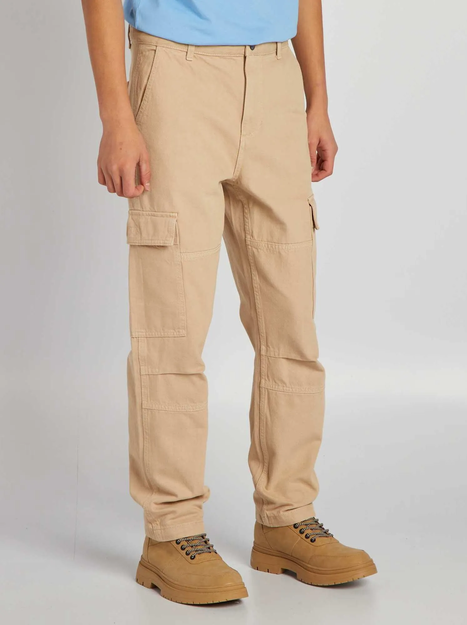 Pantaloni cargo - BEIGE