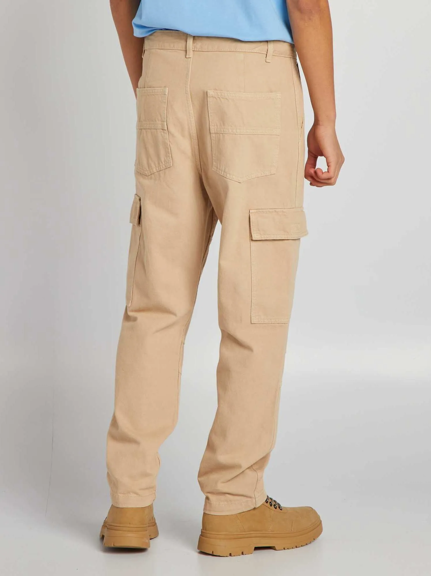 Pantaloni cargo - BEIGE