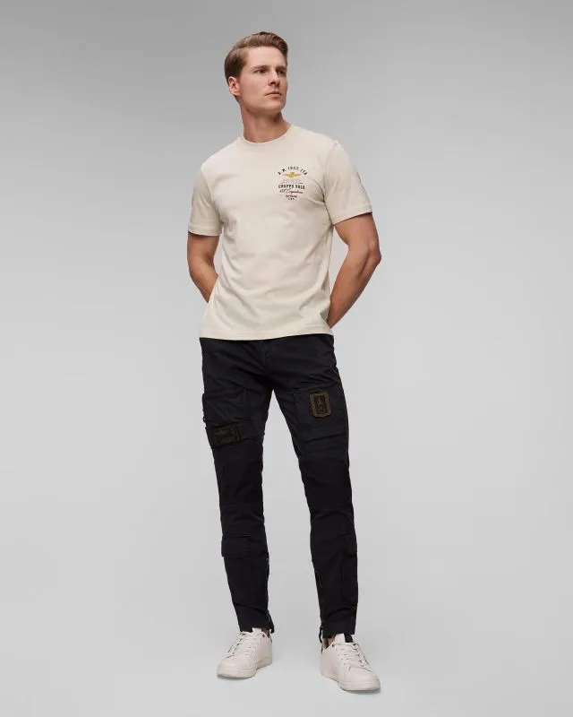 Pantaloni cargo blu scuro da uomo Aeronautica Militare
