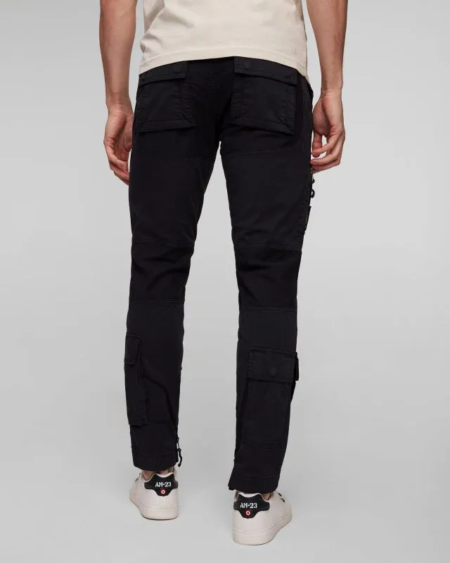 Pantaloni cargo blu scuro da uomo Aeronautica Militare
