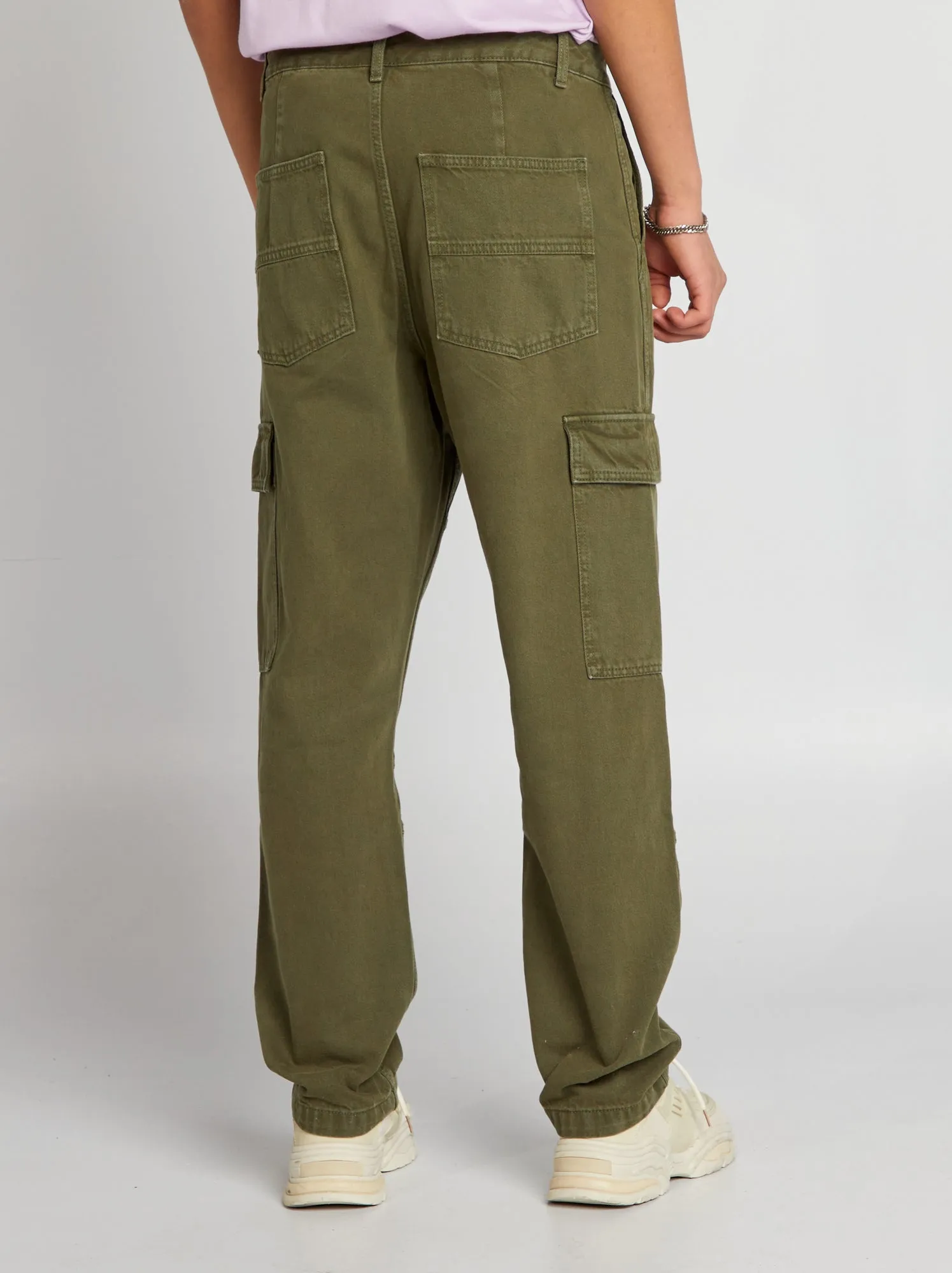 Pantaloni cargo - VERDE