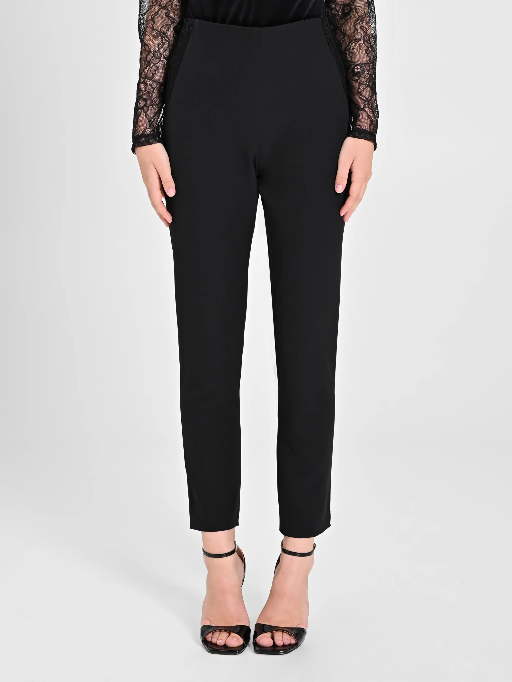      Pantaloni con inserto Pizzo & Velluto     