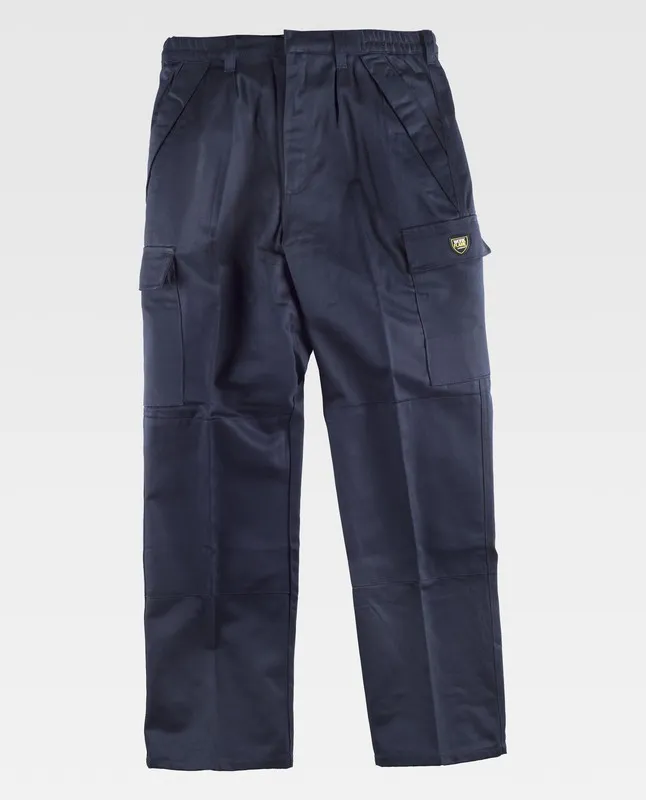 Pantaloni ignifughi e antistatici 100% cotone ANTINCENDIO EN 11612 E ANTISTATICO EN1149 Navy