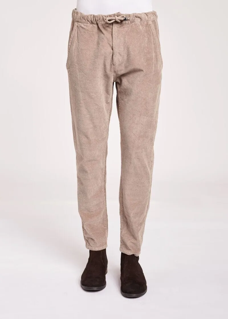 Pantaloni jogging in velluto