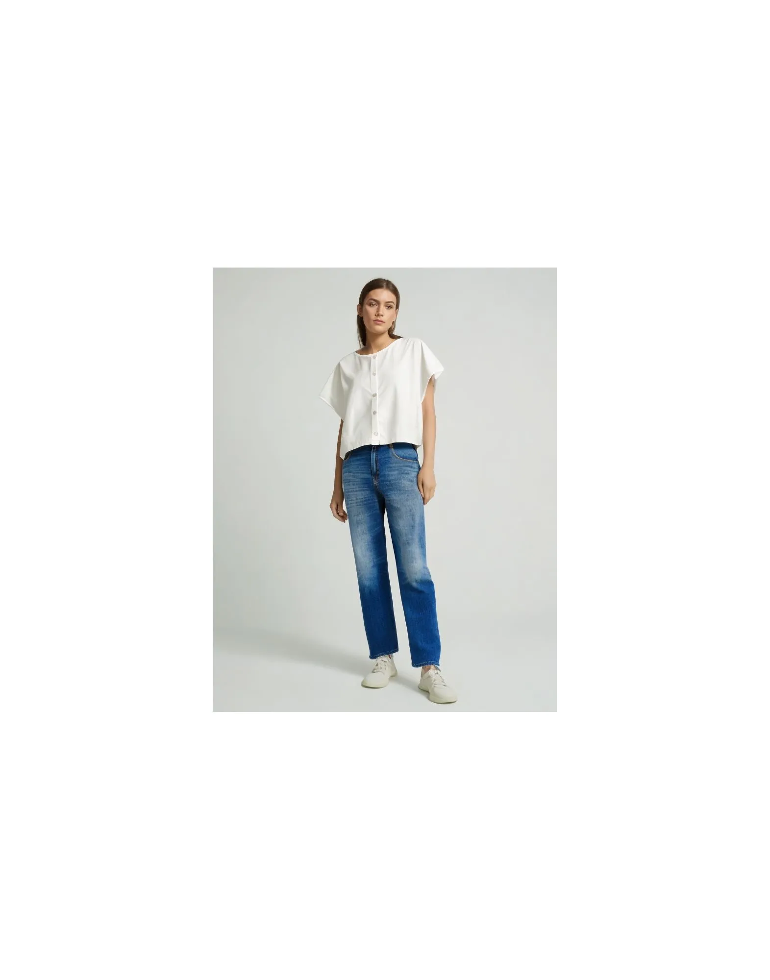 Pantaloni Marta Donna Medium Wash