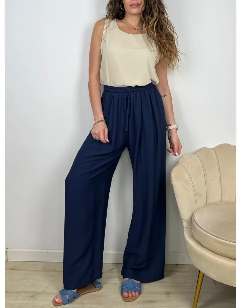 PANTALONI MARY BLU