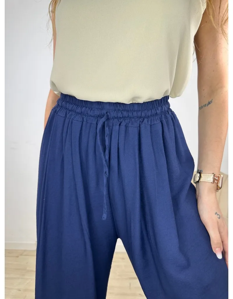 PANTALONI MARY BLU