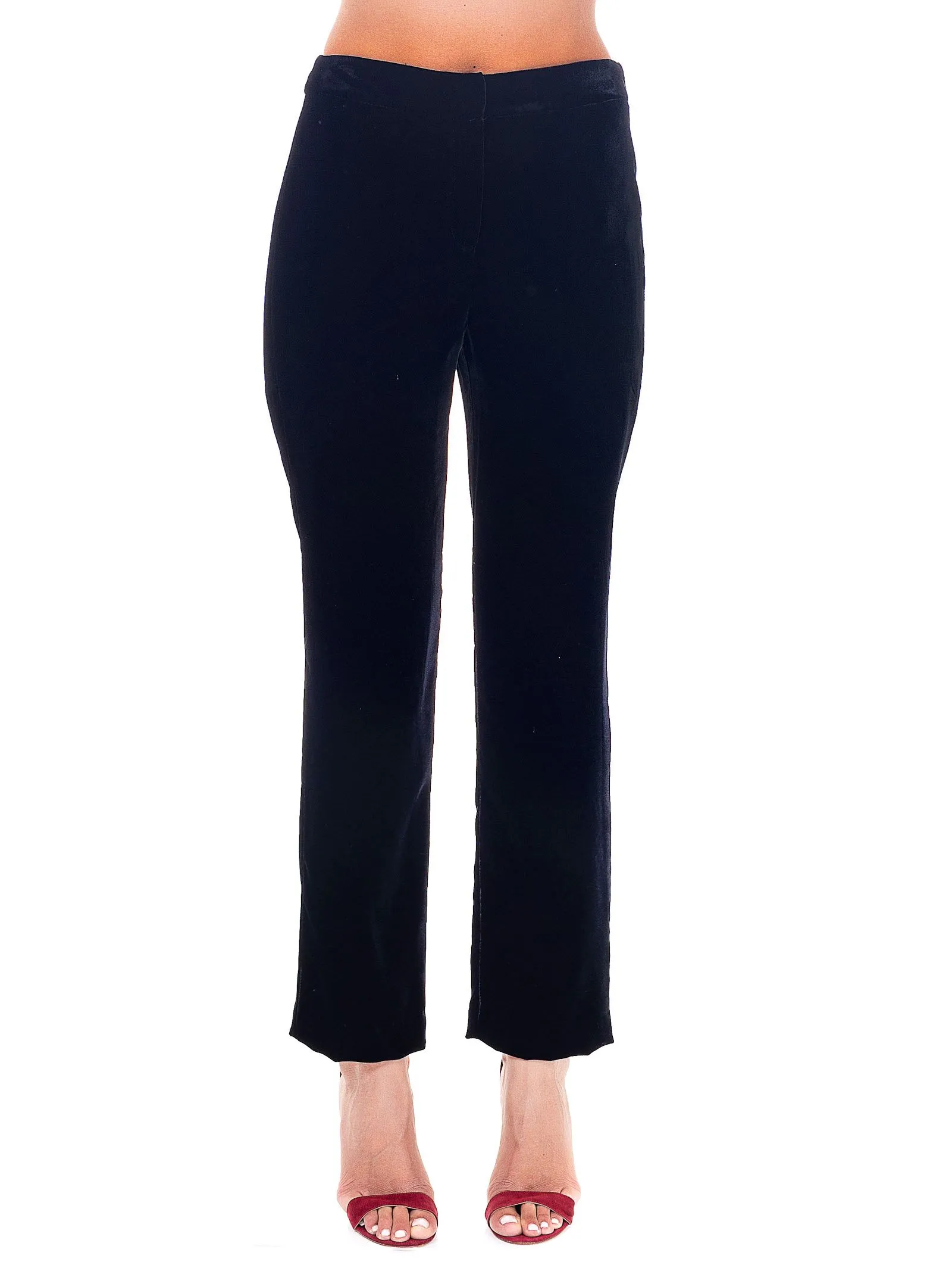 PANTALONI NERO IN VELLUTO