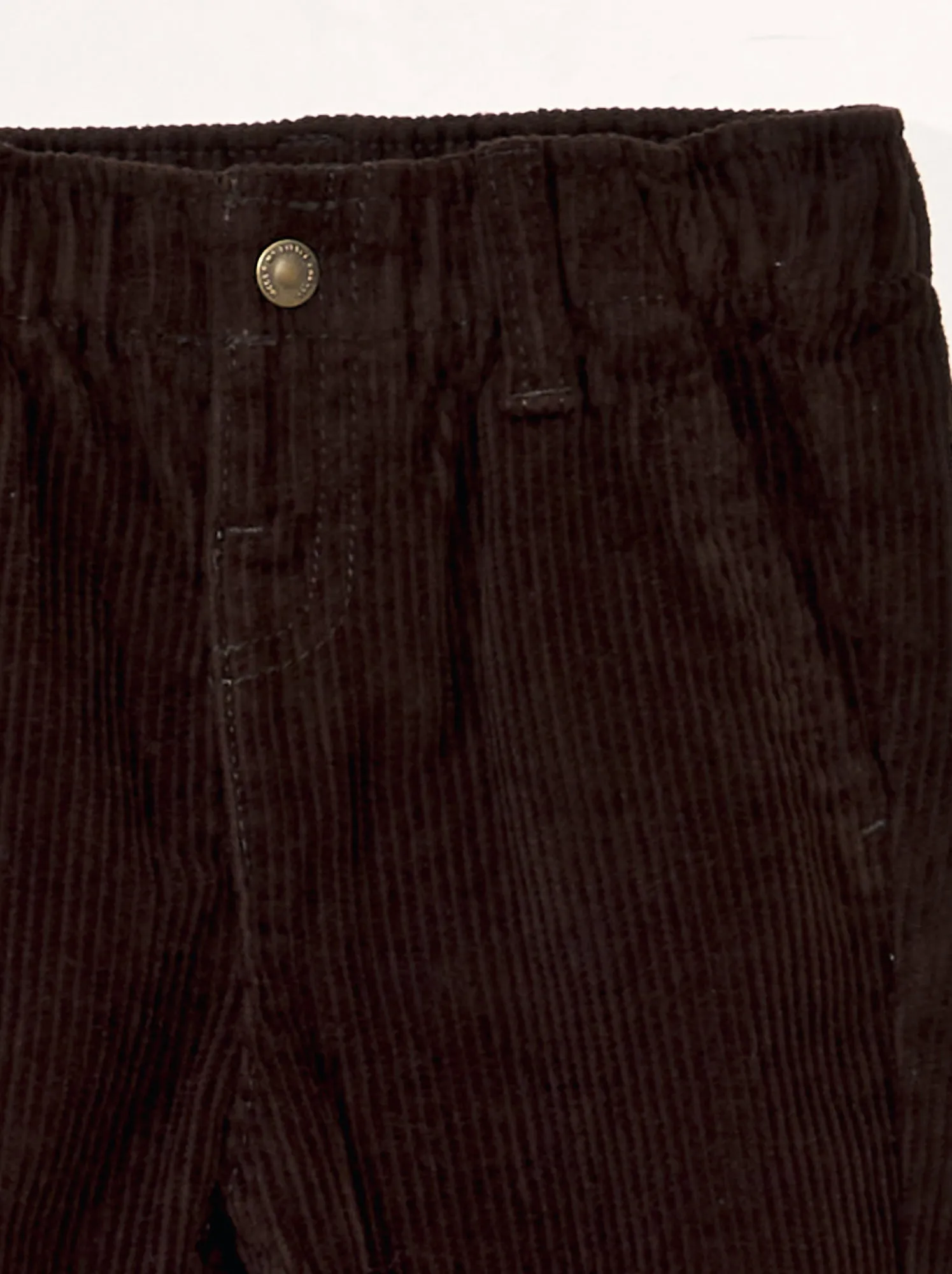 Pantaloni paperbag in velluto - MARRONE