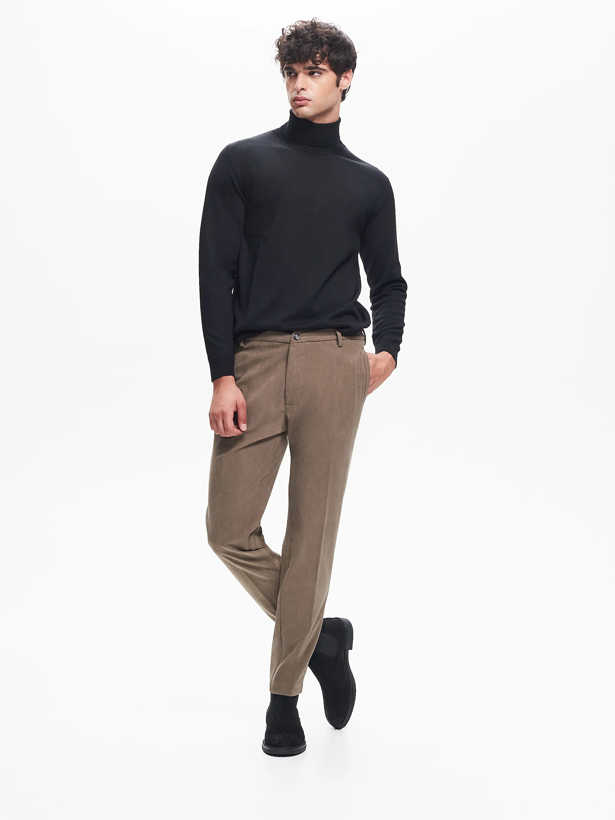      Pantaloni Regular-Fit Uomo Velluto QB24     