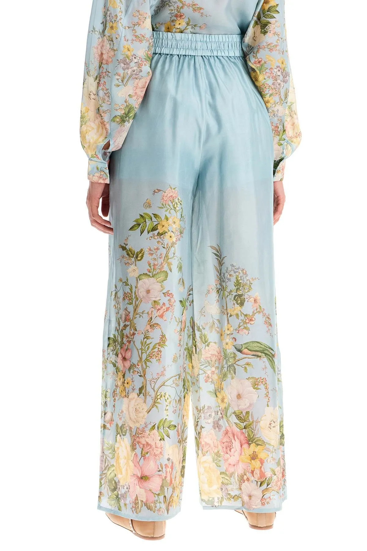 Pantaloni Waverly in seta