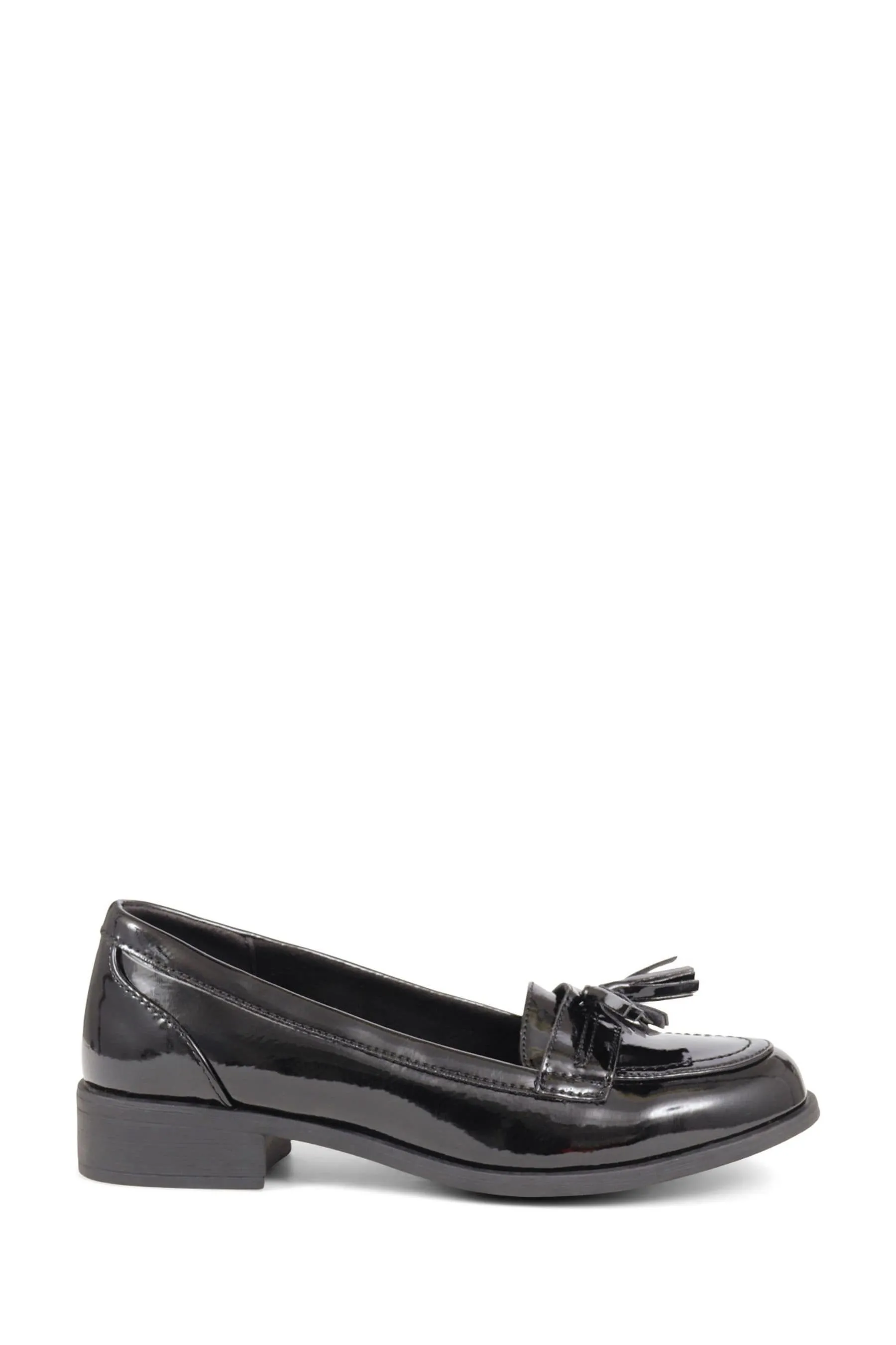 Pavers Smart - Nero in vernice - Mocassini