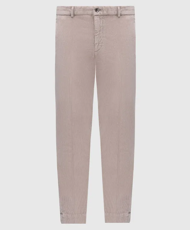 Peserico Pantaloni in velluto a coste beige R54622T405752