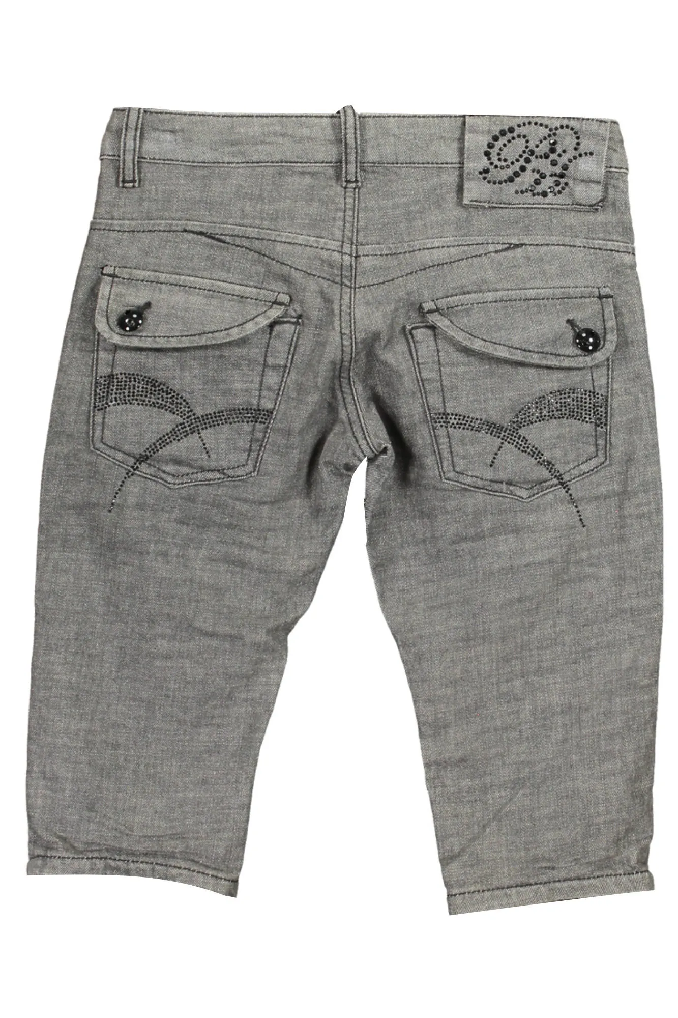 Phard pantalone jeans bermuda nero   