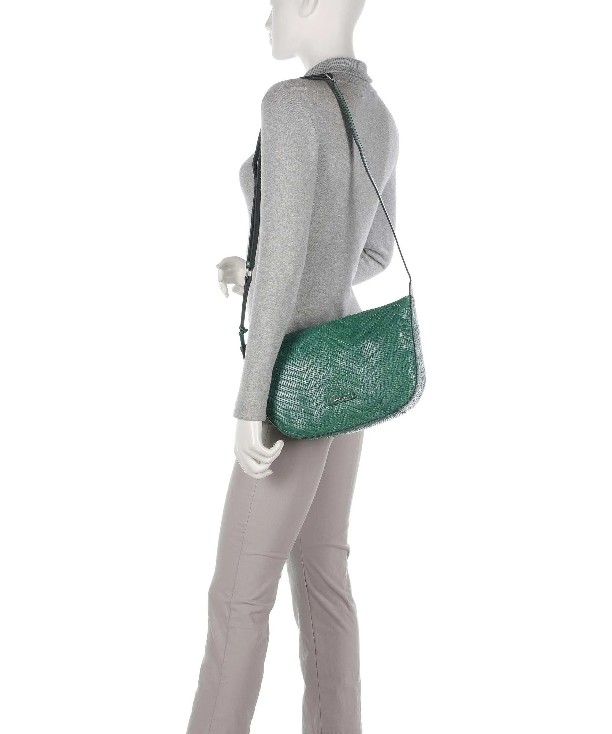  Picard Sunshine Borsa a spalla pelle di vacchetta finemente grana verde  
