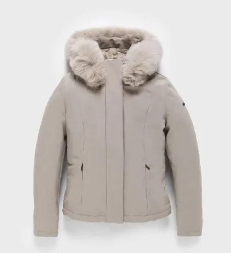 Piumino Donna RefrigiWear Short Lady Tech Jacket W99200 A00220 Beige