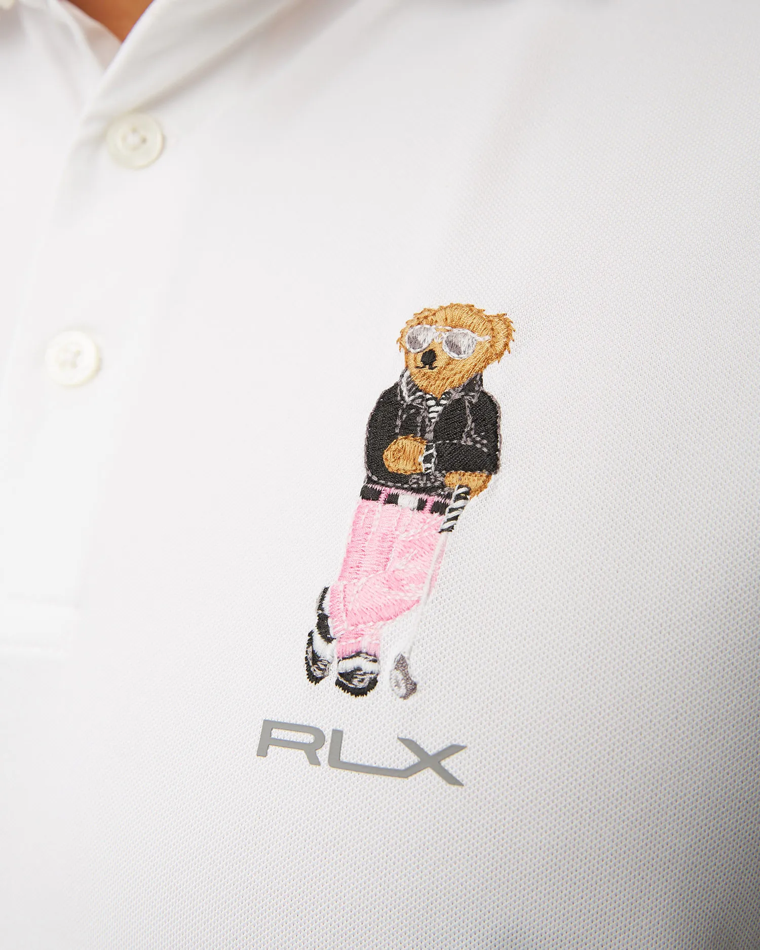 Polo bianca da uomo Ralph Lauren RLX Golf 785931148-100